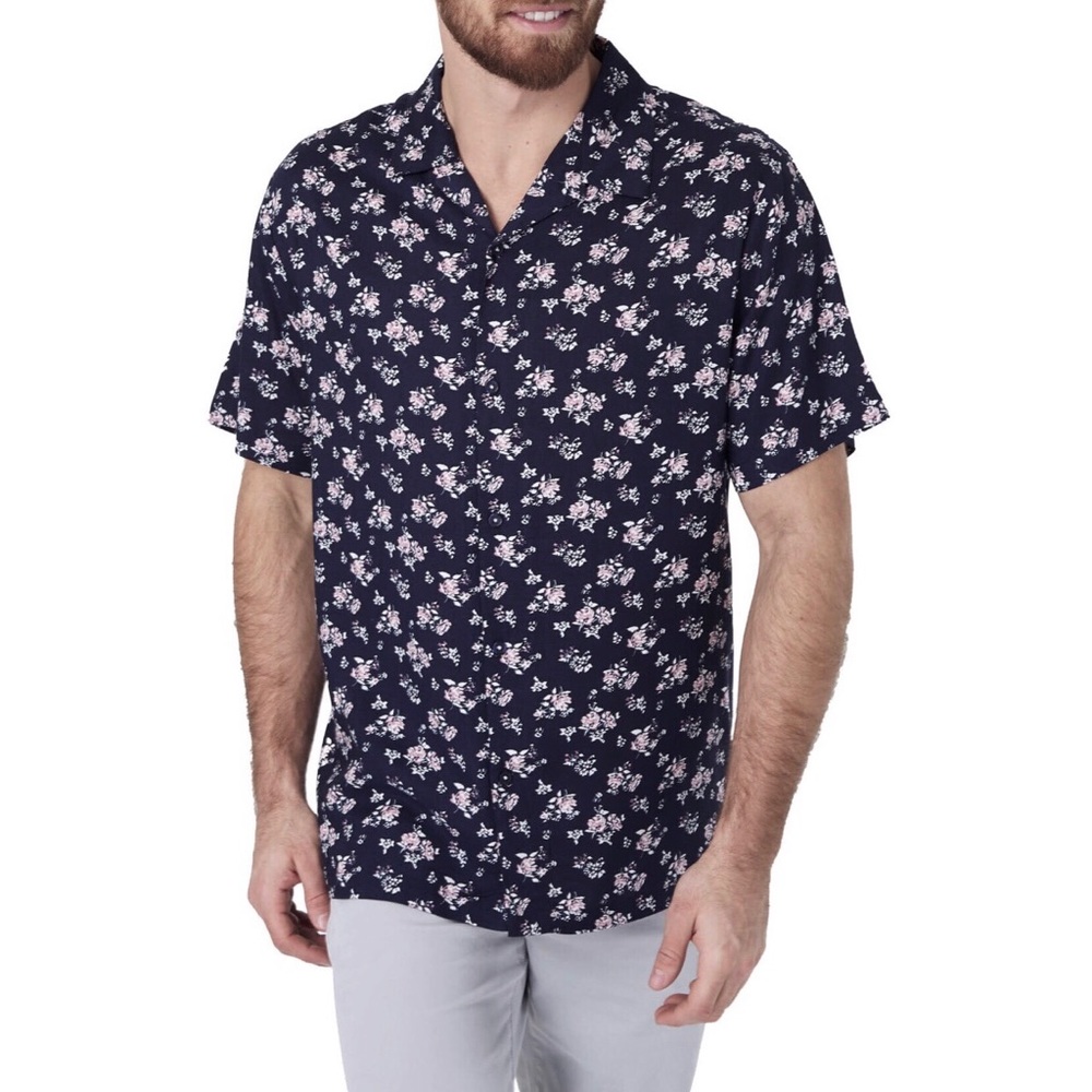 NWOT 7 Diamonds Slim Fit Floral Button Down Shirt